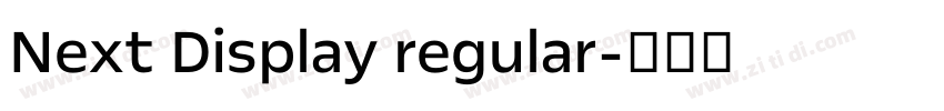 Next Display regular字体转换 Next Display regular字体转换